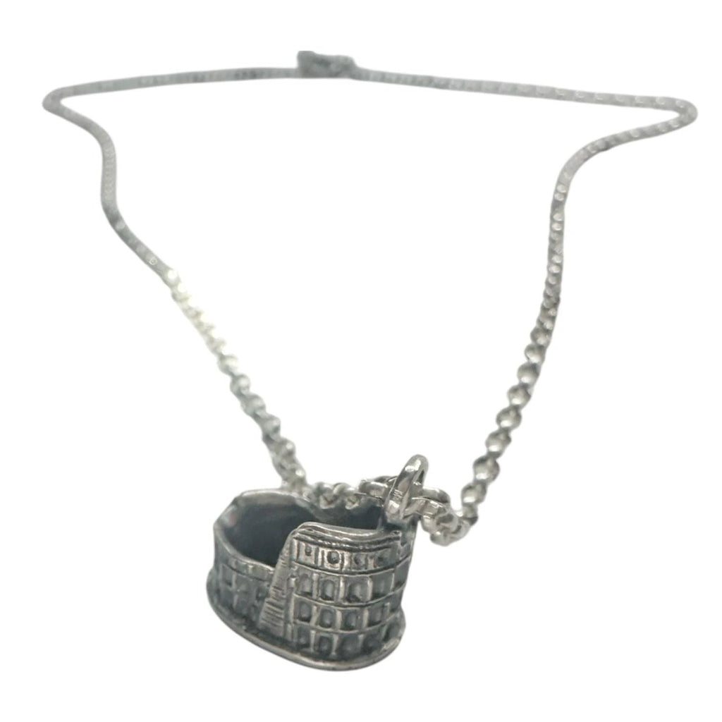 Sterling Silver Pendant – Handcrafted Roman Colosseum Design
