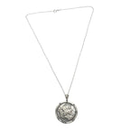 Sterling Silver Coin Pendant – Hand-Carved Classical Design by Tg-Jewellery By Tamara Gervasio (ancient-coin-pendant-necklace-hand-carved-sterling-silver)