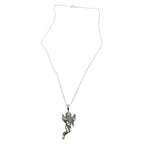 Sterling Silver Necklace – Handcrafted Cherub with Panflute Pendant by Tg-Jewellery By Tamara Gervasio (cherub-panflute-necklace-sterling-silver)