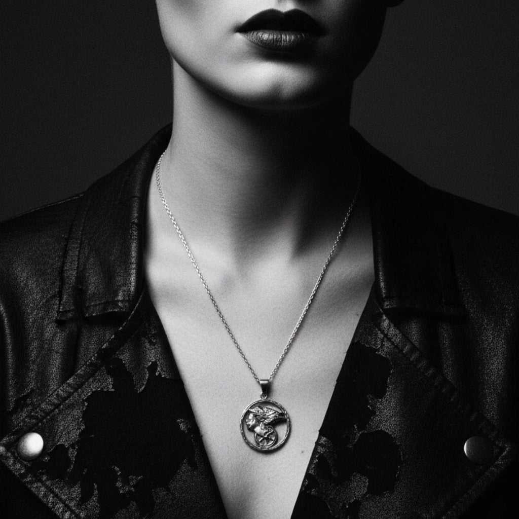 Goddess Necklace – Handcrafted Fortune Pendant in Sterling Silver by Tg-Jewellery By Tamara Gervasio (goddess-of-fortune-pendant-necklace-sterling-silver)