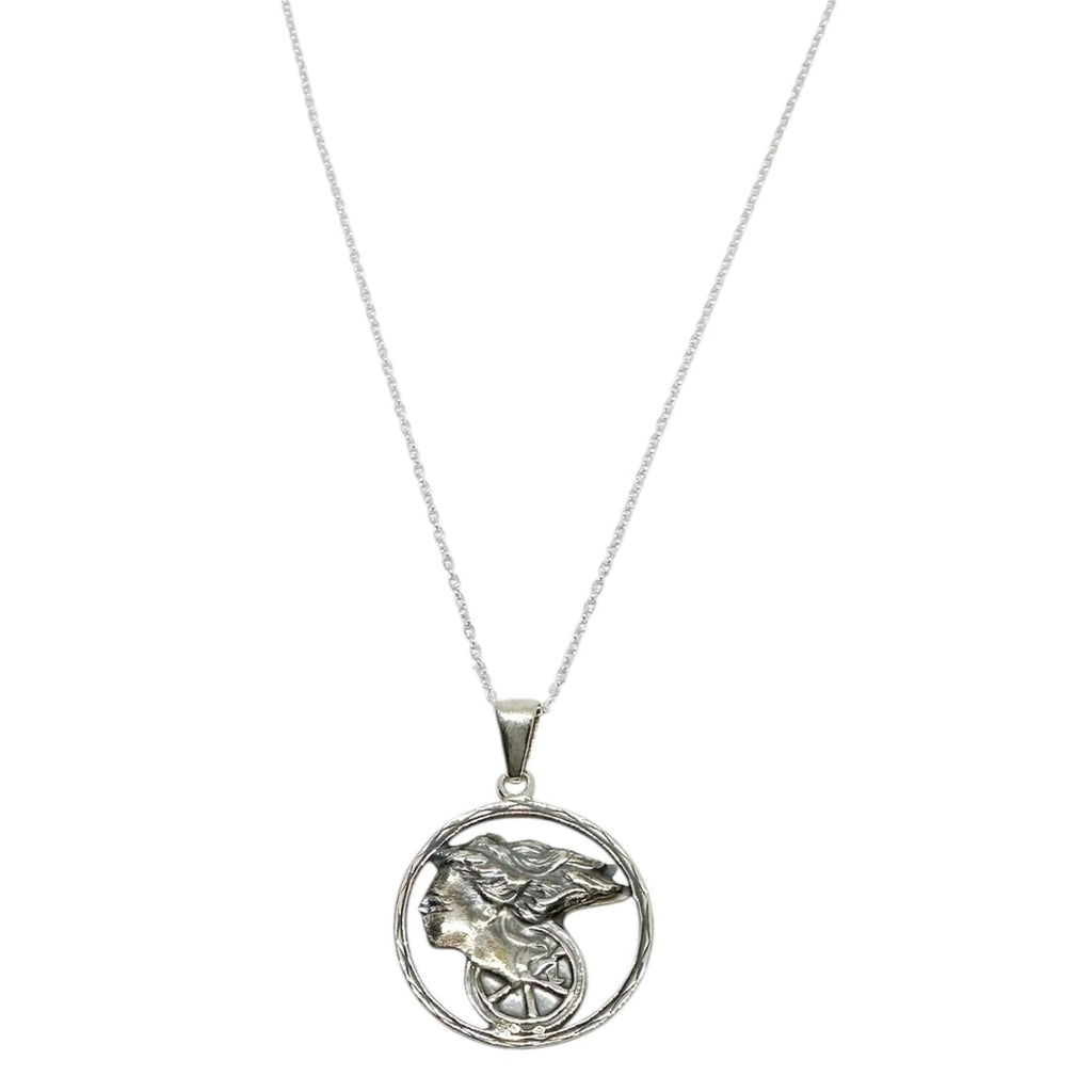 Goddess Necklace – Handcrafted Fortune Pendant in Sterling Silver by Tg-Jewellery By Tamara Gervasio (goddess-of-fortune-pendant-necklace-sterling-silver)