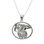 Goddess Necklace – Handcrafted Fortune Pendant in Sterling Silver by Tg-Jewellery By Tamara Gervasio (goddess-of-fortune-pendant-necklace-sterling-silver)