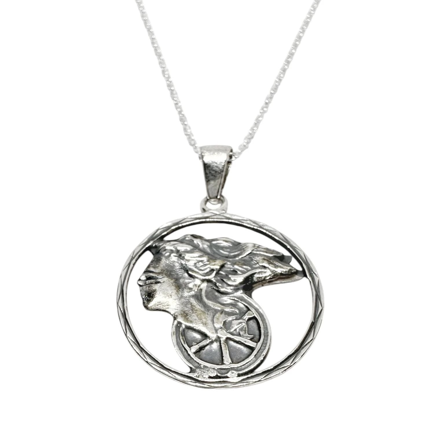 Goddess Necklace – Handcrafted Fortune Pendant in Sterling Silver by Tg-Jewellery By Tamara Gervasio (goddess-of-fortune-pendant-necklace-sterling-silver)