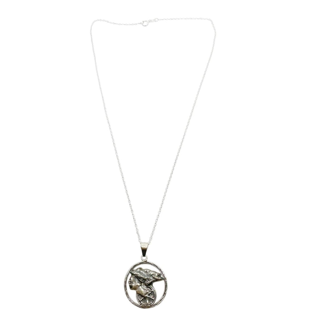 Goddess Necklace – Handcrafted Fortune Pendant in Sterling Silver by Tg-Jewellery By Tamara Gervasio (goddess-of-fortune-pendant-necklace-sterling-silver)
