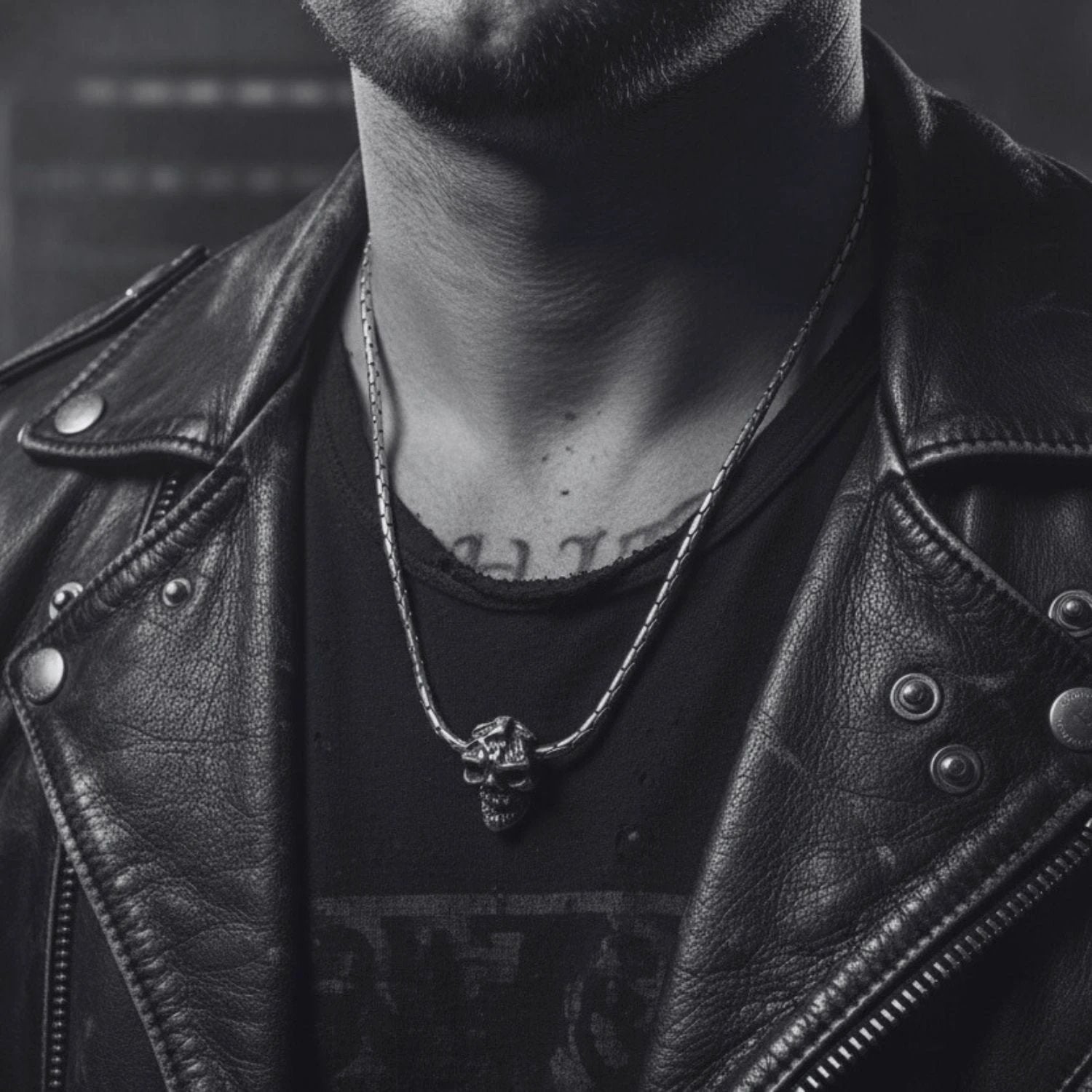 Sterling Silver Skull Necklace – Japanese Artisan Design