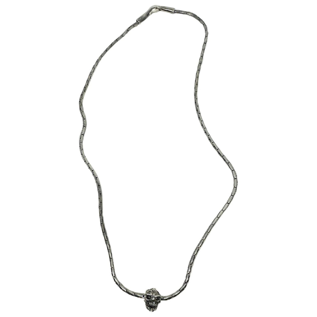 Sterling Silver Skull Necklace – Japanese Artisan Design