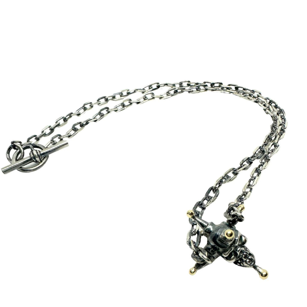 Skull Necklace - Handcrafted Sterling Silver Gothic Statement Piece
