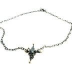 Skull Necklace - Handcrafted Sterling Silver Gothic Statement Piece