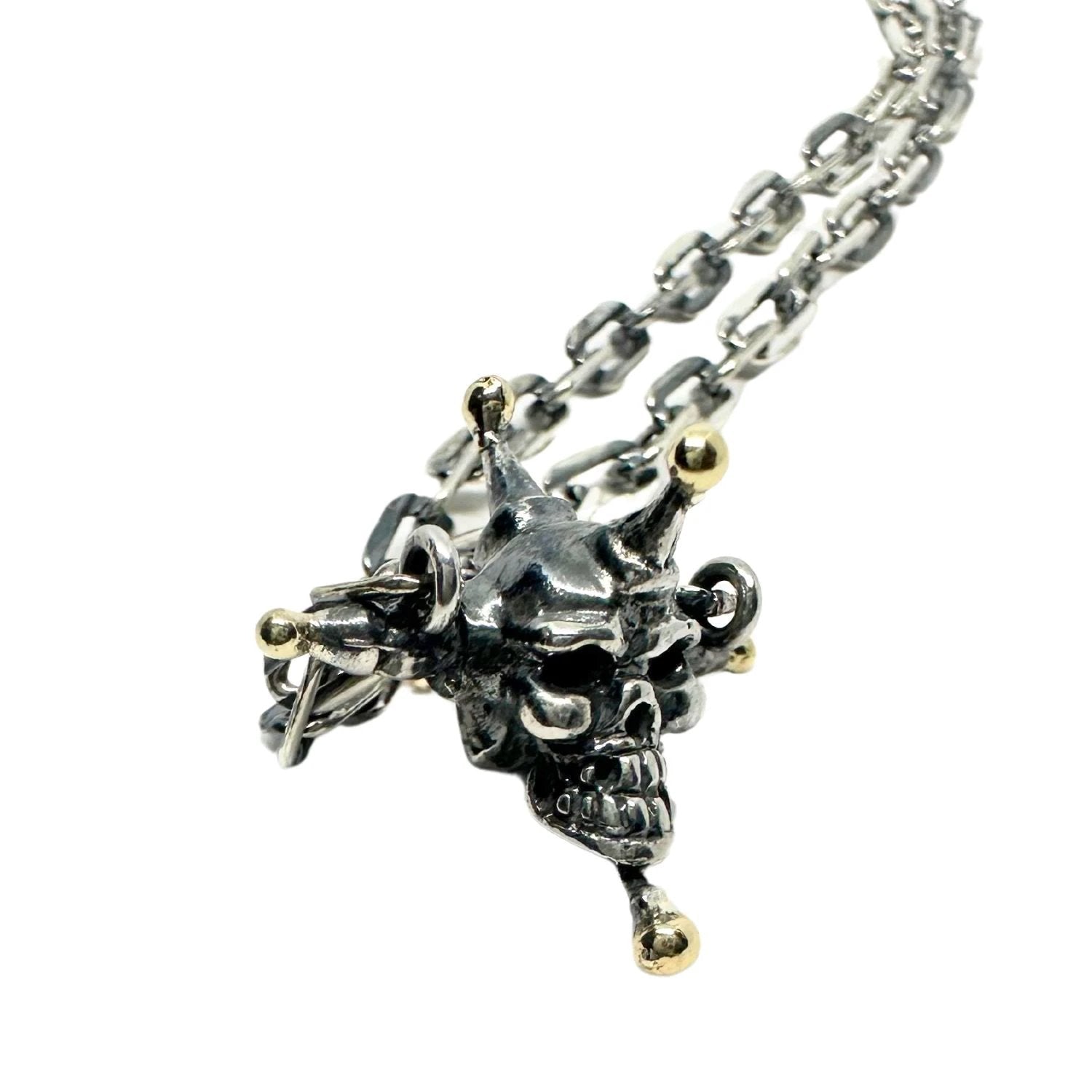 Skull Necklace - Handcrafted Sterling Silver Gothic Statement Piece