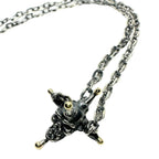 Skull Necklace - Handcrafted Sterling Silver Gothic Statement Piece