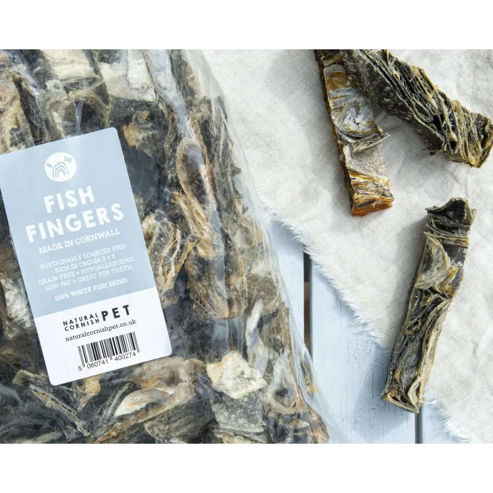 Natural Dog Treats - Cornish Whitefish Fingers (Grain Free) by The Pets Larder (natural-cornish-whitefish-fingers)