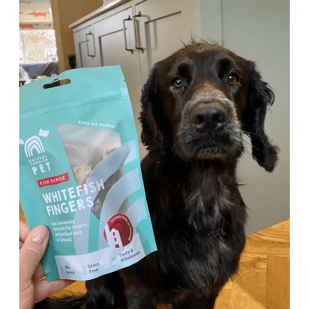 Natural Dog Treats - Cornish Whitefish Fingers (Grain Free) by The Pets Larder (natural-cornish-whitefish-fingers)