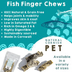 Natural Dog Treats - Cornish Whitefish Fingers (Grain Free) by The Pets Larder (natural-cornish-whitefish-fingers)