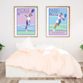 Padel Poster Set – Two Vibrant Sports Prints for Wall Art by BeckyBettesworth (padel-pickle)