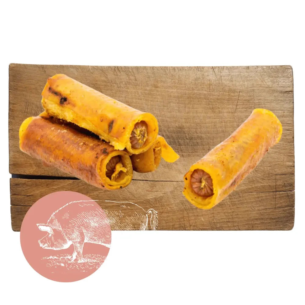 Natural Dog Treats – Pigs in Blankets Chews by The Pets Larder (pigs-in-blankets-natural-meat-chew-for-dogs)