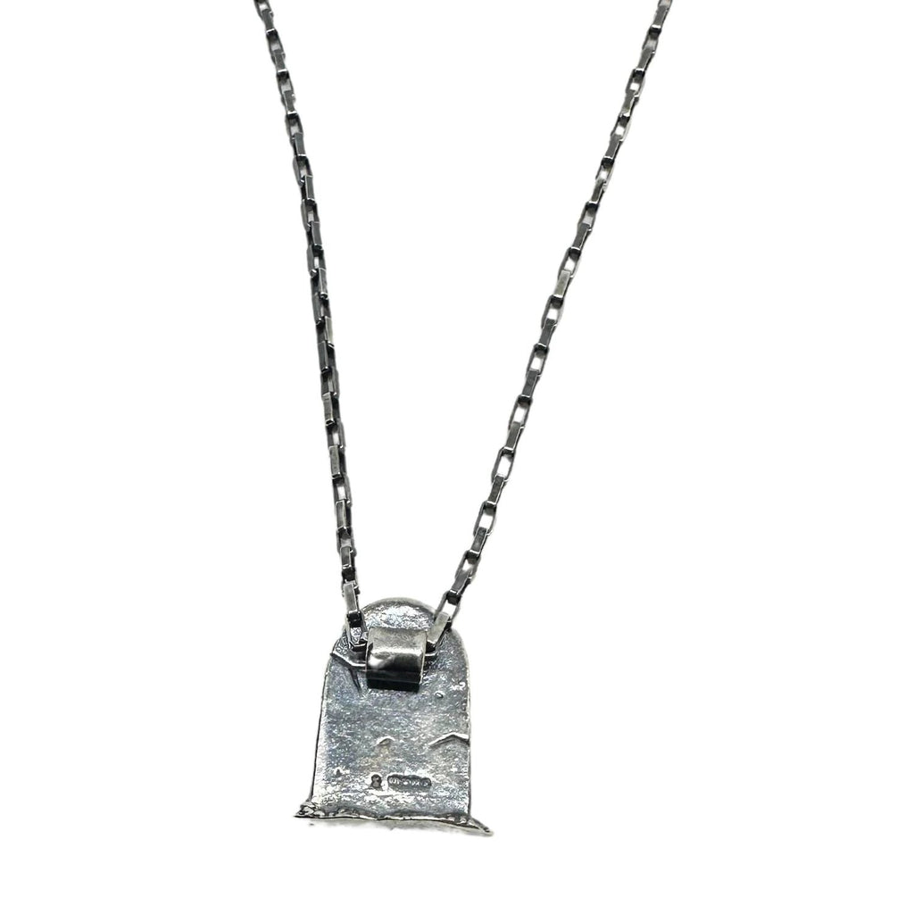 Men's Sterling Silver Necklace – Bold Skeleton Grave Design by Tg-Jewellery By Tamara Gervasio (men-s-skeleton-grave-rectangular-chain-necklace-silver)