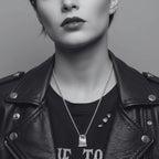 Sterling Silver Skull Necklace - Handcrafted Gothic Statement Piece by Tg-Jewellery By Tamara Gervasio (skeleton-grave-spiga-chain-necklace-in-sterling-silver-925-38cm)