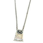 Sterling Silver Skull Necklace - Handcrafted Gothic Statement Piece