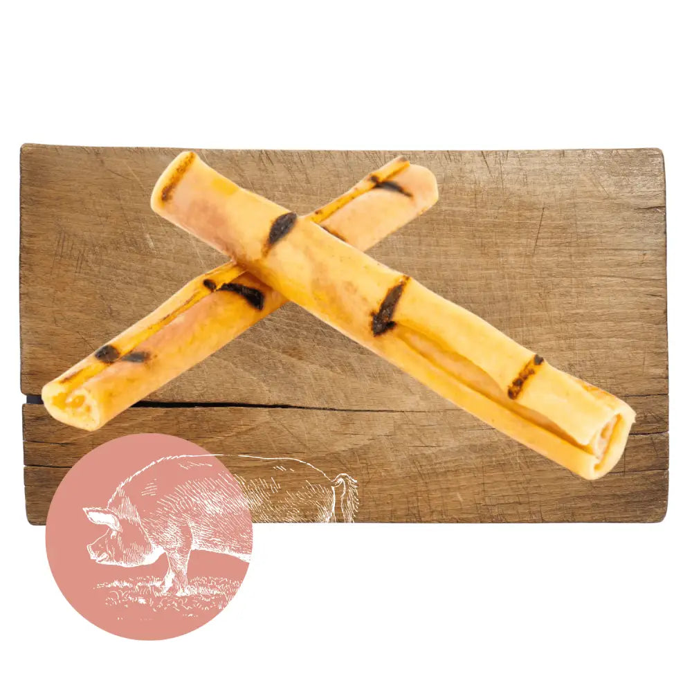 Natural Dog Chews – Pork Crackling Sticks for Happy Healthy Dogs by The Pets Larder (pork-crackling-stick-natural-meat-chew-for-dogs)