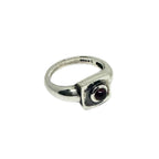 Handmade Sterling Silver Ring - The Cube with Gemstone Choice by Tg-Jewellery By Tamara Gervasio (the-cube-ring-handmade-ring-in-sterling-silver)
