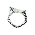 Men's Sterling Silver Ring – Handcrafted Abyss Design