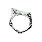 Men's Sterling Silver Ring – Handcrafted Abyss Design