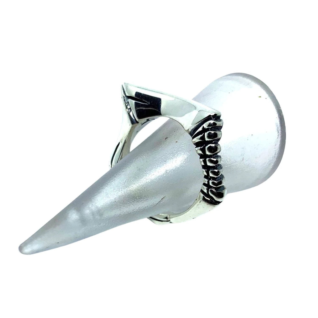 Men's Sterling Silver Ring – Handcrafted Abyss Design