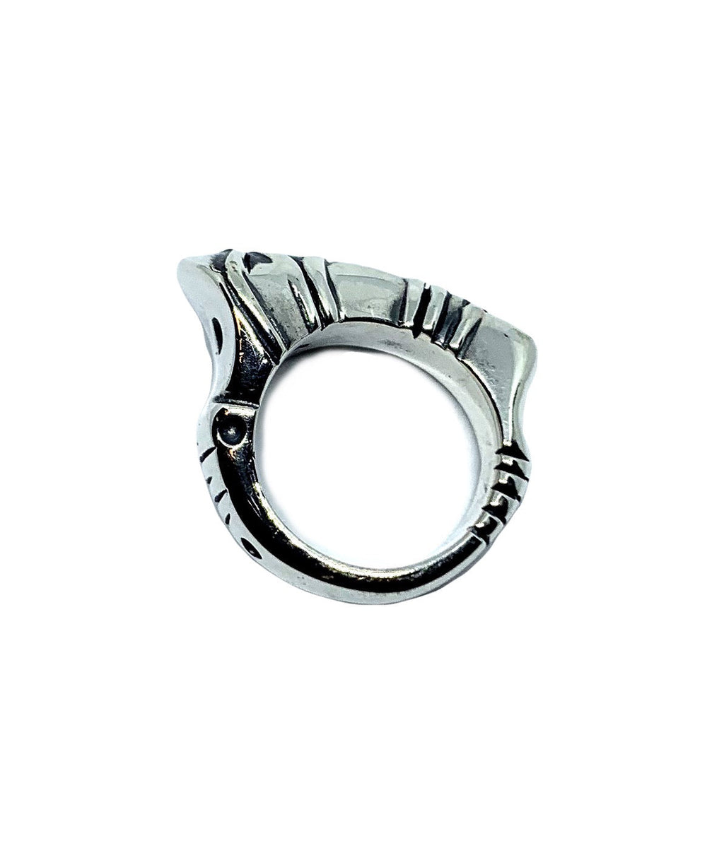 Statement Ring – Sculptural Sterling Silver Design by Tg-Jewellery By Tamara Gervasio (eyebrow-unisex-ring-sterling-silver-925)