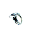 Statement Ring – Bold Sculptural Design in Sterling Silver by Tg-Jewellery By Tamara Gervasio (eyebrow-ring-unisex-sterling-silver-925-with-colorit-enamel)