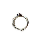 Statement Ring – Sculptural Sterling Silver Design by Tg-Jewellery By Tamara Gervasio (organic-matter-ring-sterling-silver-925-with-cubic-zirconia-sapphire-or-ruby)