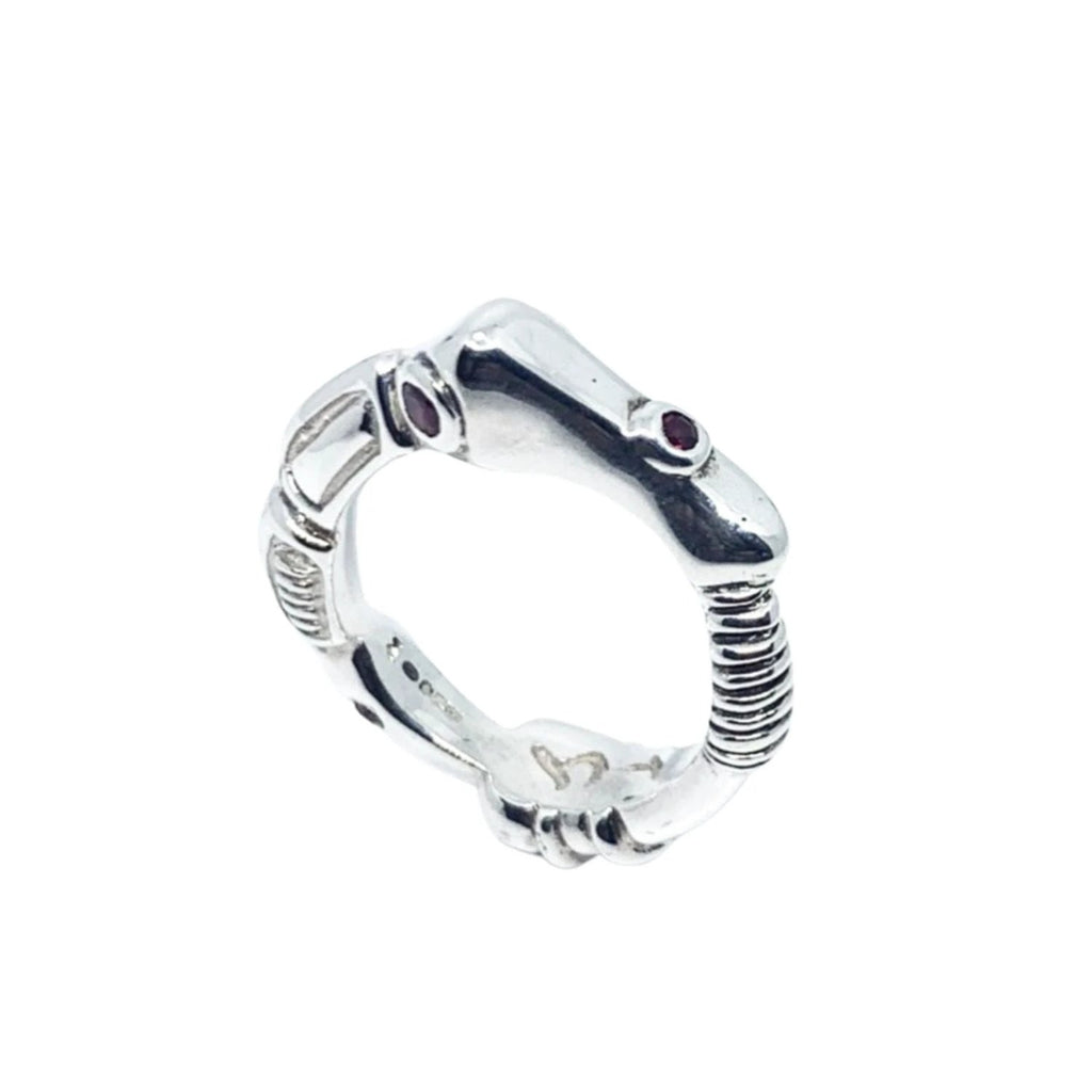 Statement Ring – Sculptural Sterling Silver Design by Tg-Jewellery By Tamara Gervasio (organic-matter-ring-sterling-silver-925-with-cubic-zirconia-sapphire-or-ruby)