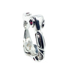 Statement Ring – Sculptural Sterling Silver Design by Tg-Jewellery By Tamara Gervasio (organic-matter-ring-sterling-silver-925-with-cubic-zirconia-sapphire-or-ruby)