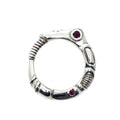 Statement Ring – Sculptural Sterling Silver Design by Tg-Jewellery By Tamara Gervasio (organic-matter-ring-sterling-silver-925-with-cubic-zirconia-sapphire-or-ruby)