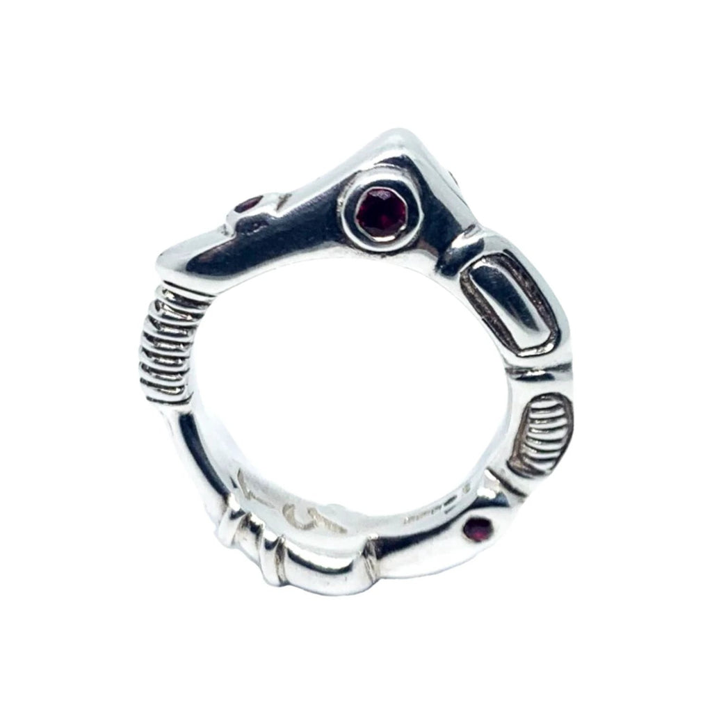Statement Ring – Sculptural Sterling Silver Design by Tg-Jewellery By Tamara Gervasio (organic-matter-ring-sterling-silver-925-with-cubic-zirconia-sapphire-or-ruby)