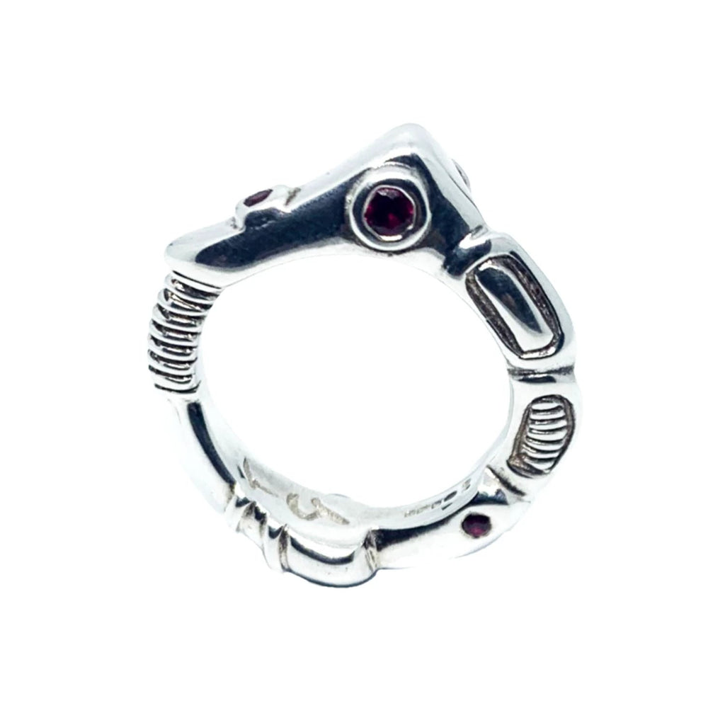 Statement Ring – Sculptural Sterling Silver Design by Tg-Jewellery By Tamara Gervasio (organic-matter-ring-sterling-silver-925-with-cubic-zirconia-sapphire-or-ruby)
