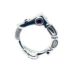 Statement Ring – Sculptural Sterling Silver Design by Tg-Jewellery By Tamara Gervasio (organic-matter-ring-sterling-silver-925-with-cubic-zirconia-sapphire-or-ruby)
