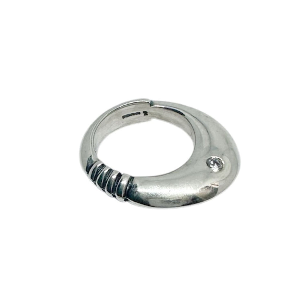 Statement Ring – Bold Sculptural Design in Sterling Silver by Tg-Jewellery By Tamara Gervasio (fountain-ring-sterling-silver-925-with-rubies-or-cubic-zirconia)