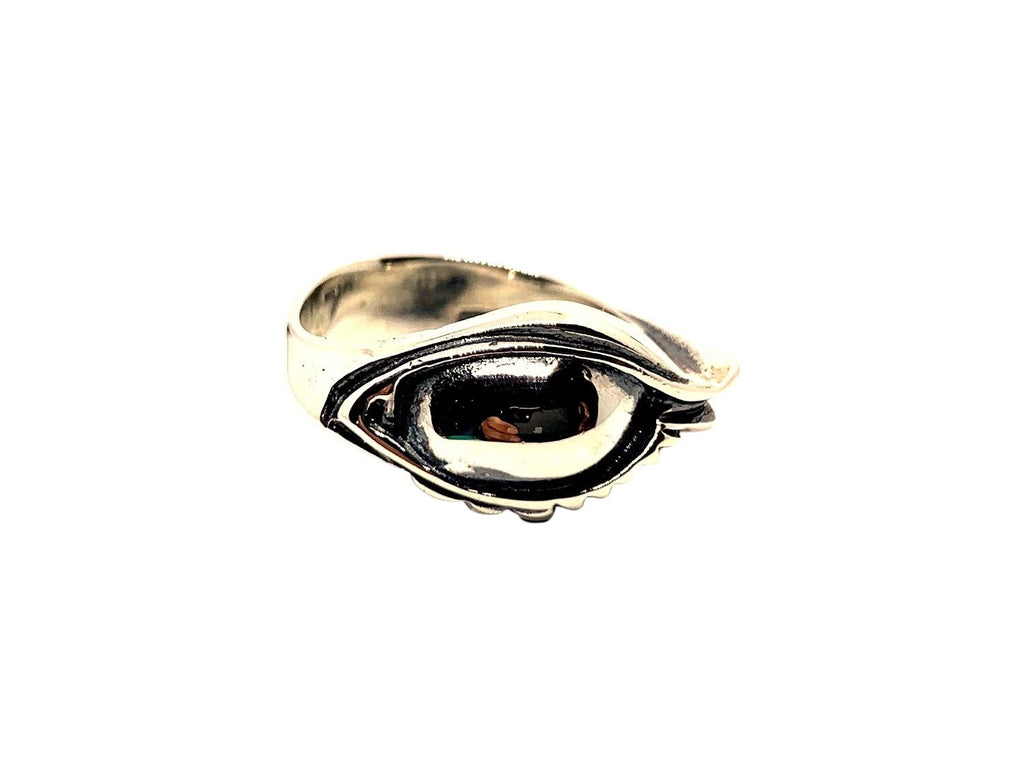 Statement Ring – Bold Unisex Sterling Silver Design by Tg-Jewellery By Tamara Gervasio (eyes-ring-unisex-sterling-silver-925)