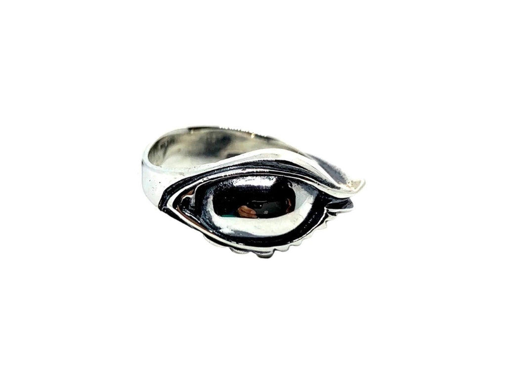 Statement Ring – Bold Unisex Sterling Silver Design by Tg-Jewellery By Tamara Gervasio (eyes-ring-unisex-sterling-silver-925)