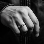 Sterling Silver Biker Ring – Handcrafted Motorcycle Chain Band by Tg-Jewellery By Tamara Gervasio (bikers-band-ring-unisex-men-s-sterling-silver-motorcycle-chain-band)