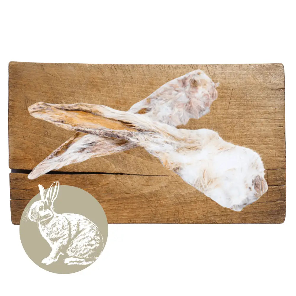 Rabbit Ears for Dogs – Natural Chews with Fur (1kg Pack) by The Pets Larder (rabbit-ear-with-fur-natural-meat-chew-for-dogs)