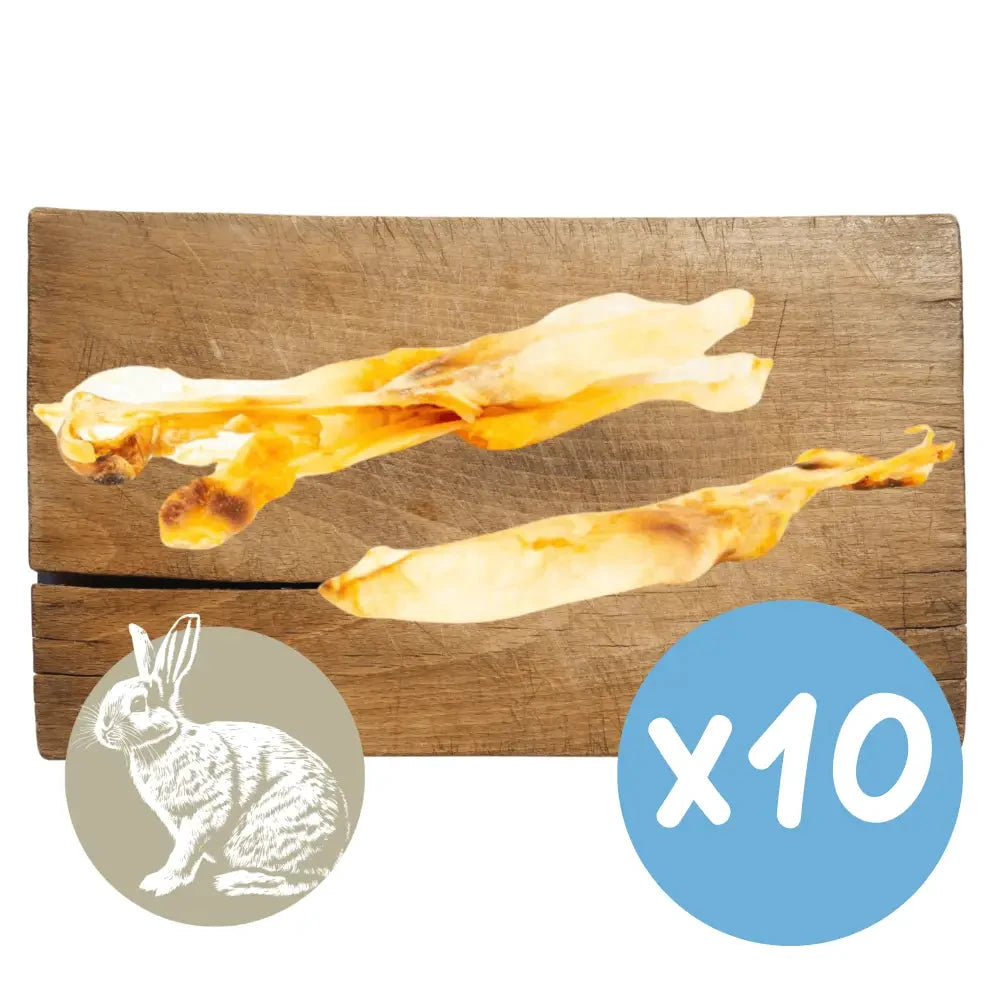 Natural Dog Chews – Rabbit Ear Without Fur Single Treat by The Pets Larder (rabbit-ear-without-fur-natural-meat-chew-for-dogs)