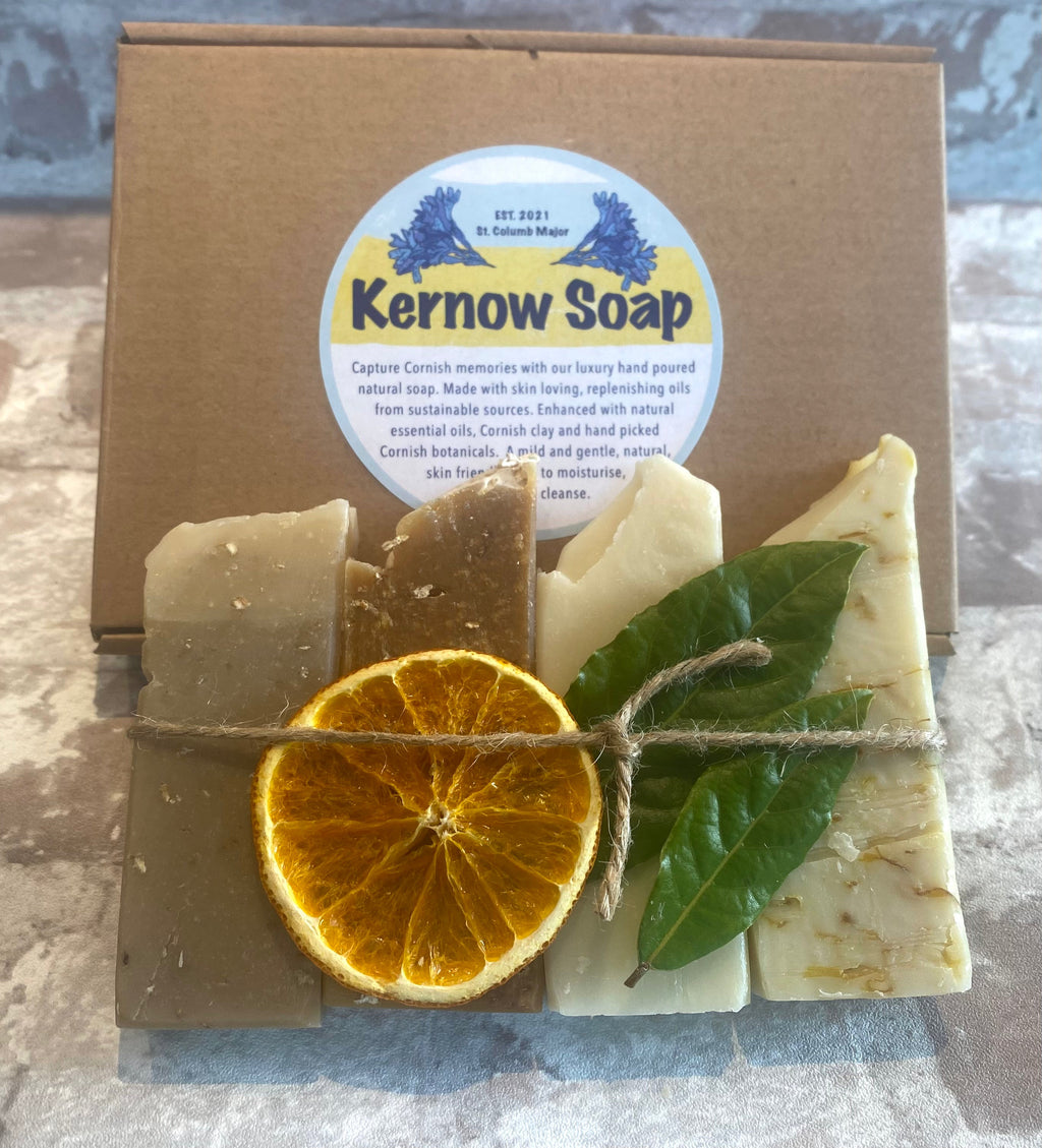 Sensitive Skin Soap Set – Gentle Natural Bars with Cornish Clay by Kernow Soap (sensitive-skin-box-set)