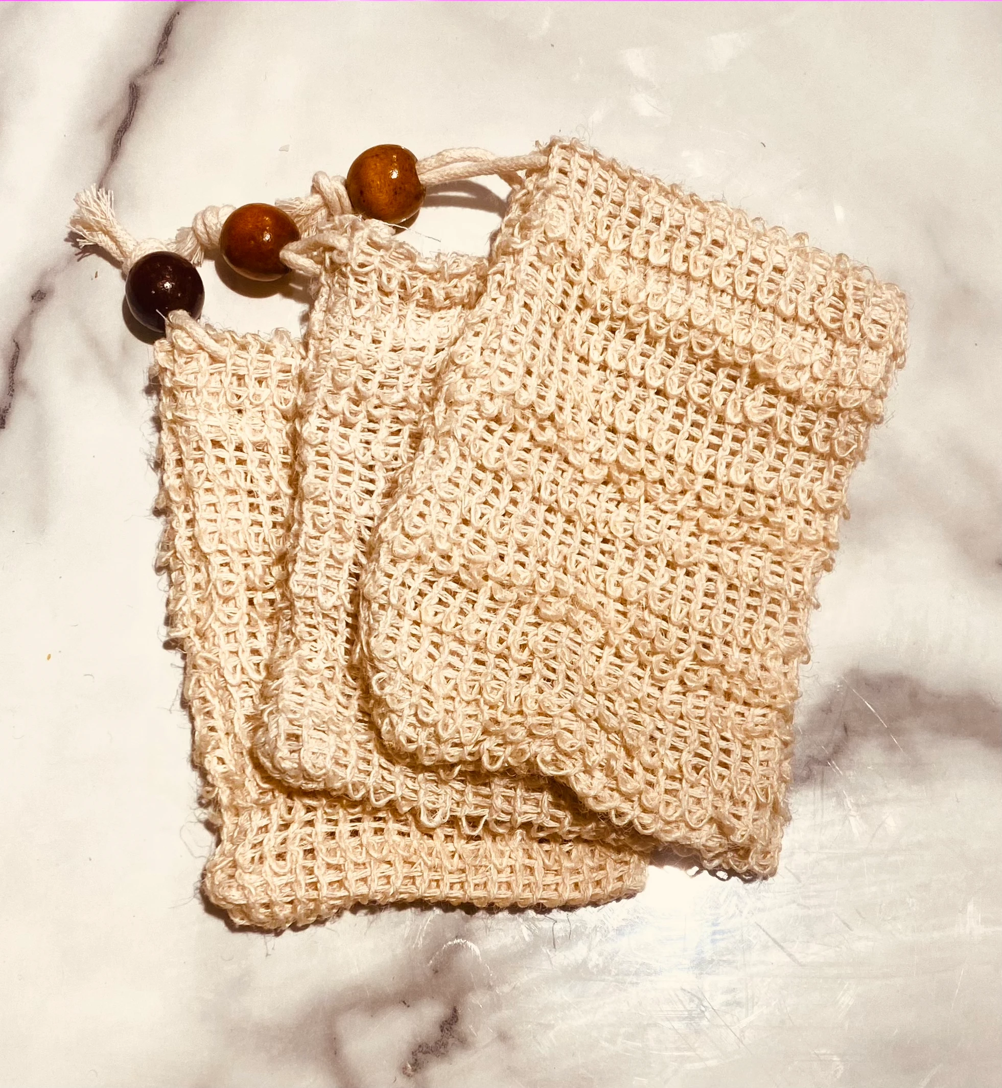 Sisal Soap Bag – Natural Exfoliation & Zero Waste by Kernow Soap (sisal-soap-sack)