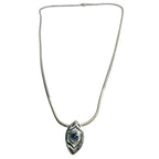 Sterling Silver Necklace – Eclipse Eye Design with Blue Sapphire by Tg-Jewellery By Tamara Gervasio (eclipse-eye-unique-necklace-sterling-silver-blue-sapphire)