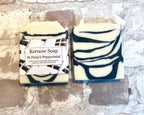 Peppermint Soap – Handmade Invigorating Bar with Menthol by Kernow Soap (st-pirans-peppermint-soap)