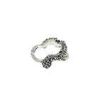 Sterling Silver Ring – Handcrafted Sea Slug Design with Pearl by Tg-Jewellery By Tamara Gervasio (sea-slug-ring-sterling-silver-freshwater-pearl)