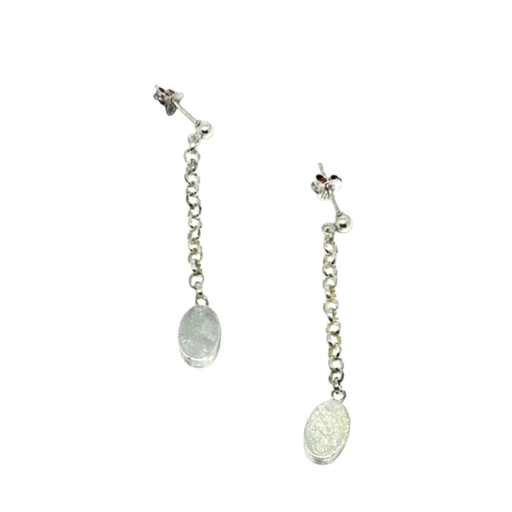 Sterling Silver Drop Earrings – Handcrafted Oval Design by Tg-Jewellery By Tamara Gervasio (women-s-oval-drop-earrings-sterling-silver-925)