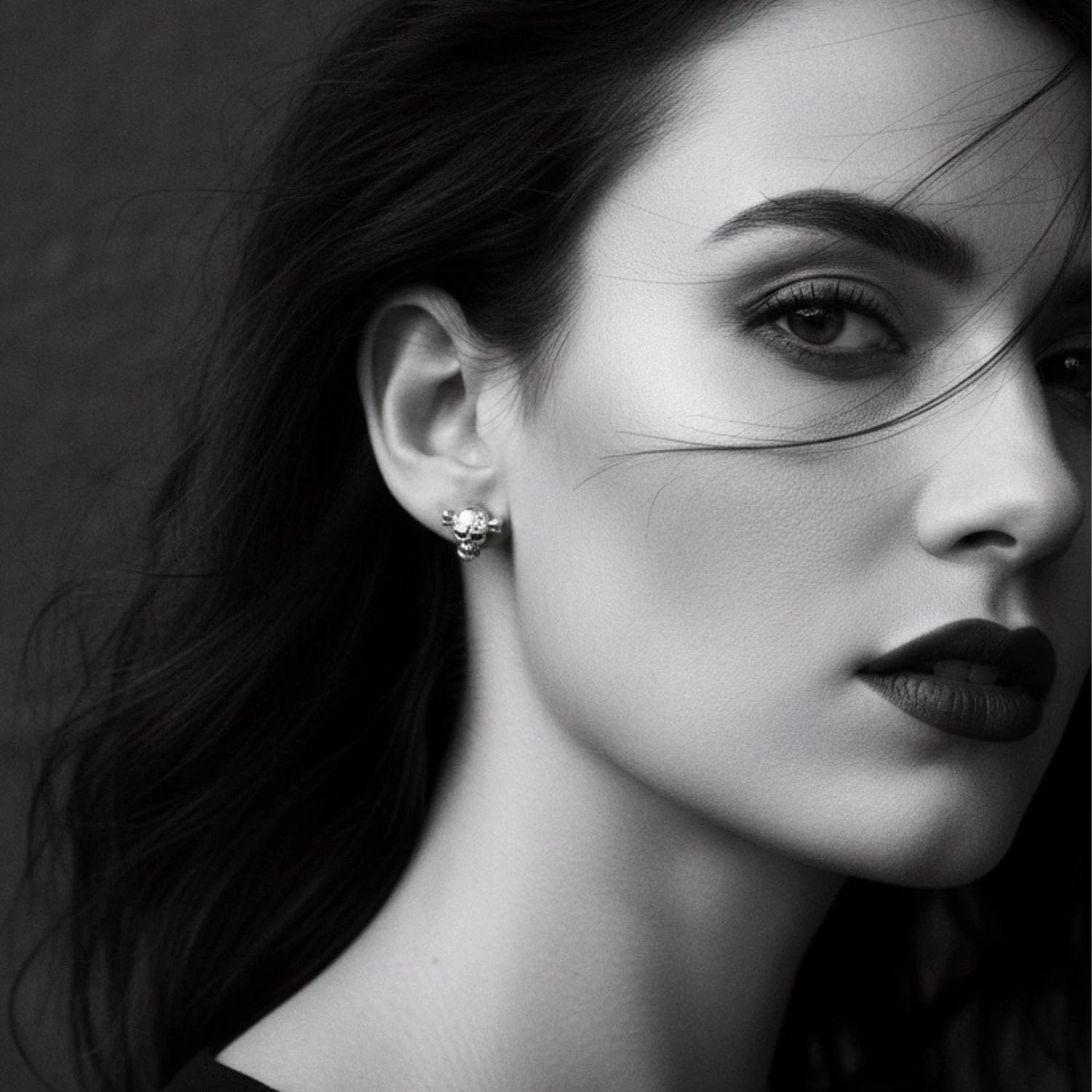 Sterling Silver Skull Earrings – Handcrafted Gothic Studs by Tg-Jewellery By Tamara Gervasio (sterling-silver-skull-bone-stud-earrings-handcrafted-gothic-style)