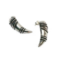 Sculptural Earrings – Bold Sterling Silver Statement Studs by Tg-Jewellery By Tamara Gervasio (eyebrow-stud-earrings-sterling-silver-925)
